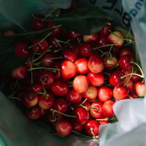 white cherries